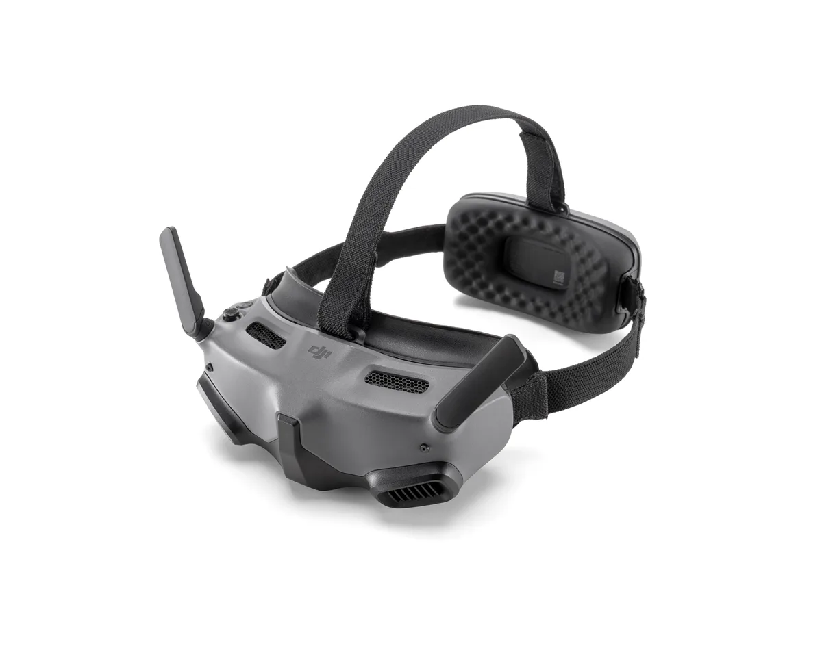DJI Goggles Integra FPV goggles, three-quarter view