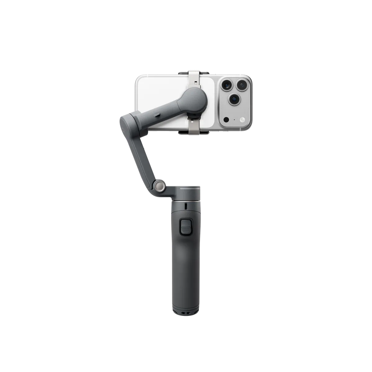 DJI Osmo Mobile 8P smartphone gimbal holding a phone, front view